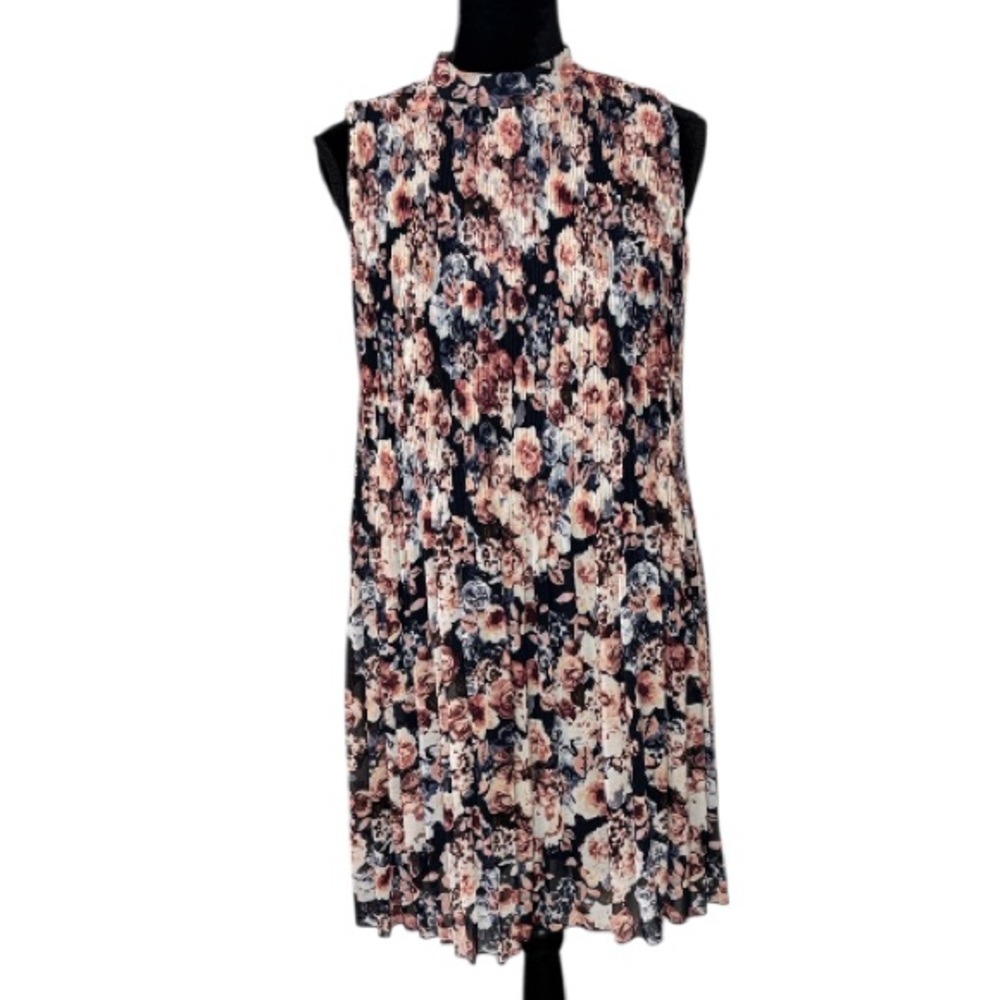 Xhilaration - Multicolor Floral Sleeveless Flowy Midi Dress - Size Medium